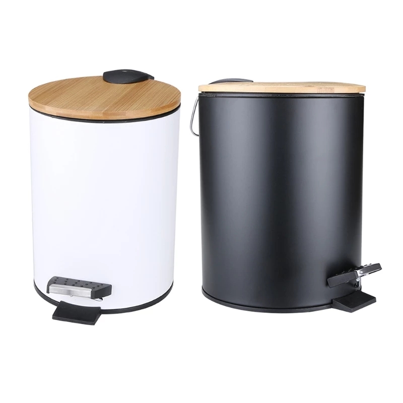 Sustainable Living Eco Friendly - Cubo de basura de madera con
