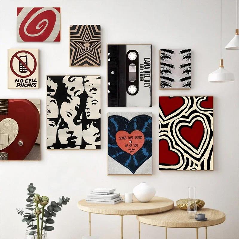 Sustainable Living Eco Friendly - Pósteres Y2K estilo Rock, pintura en