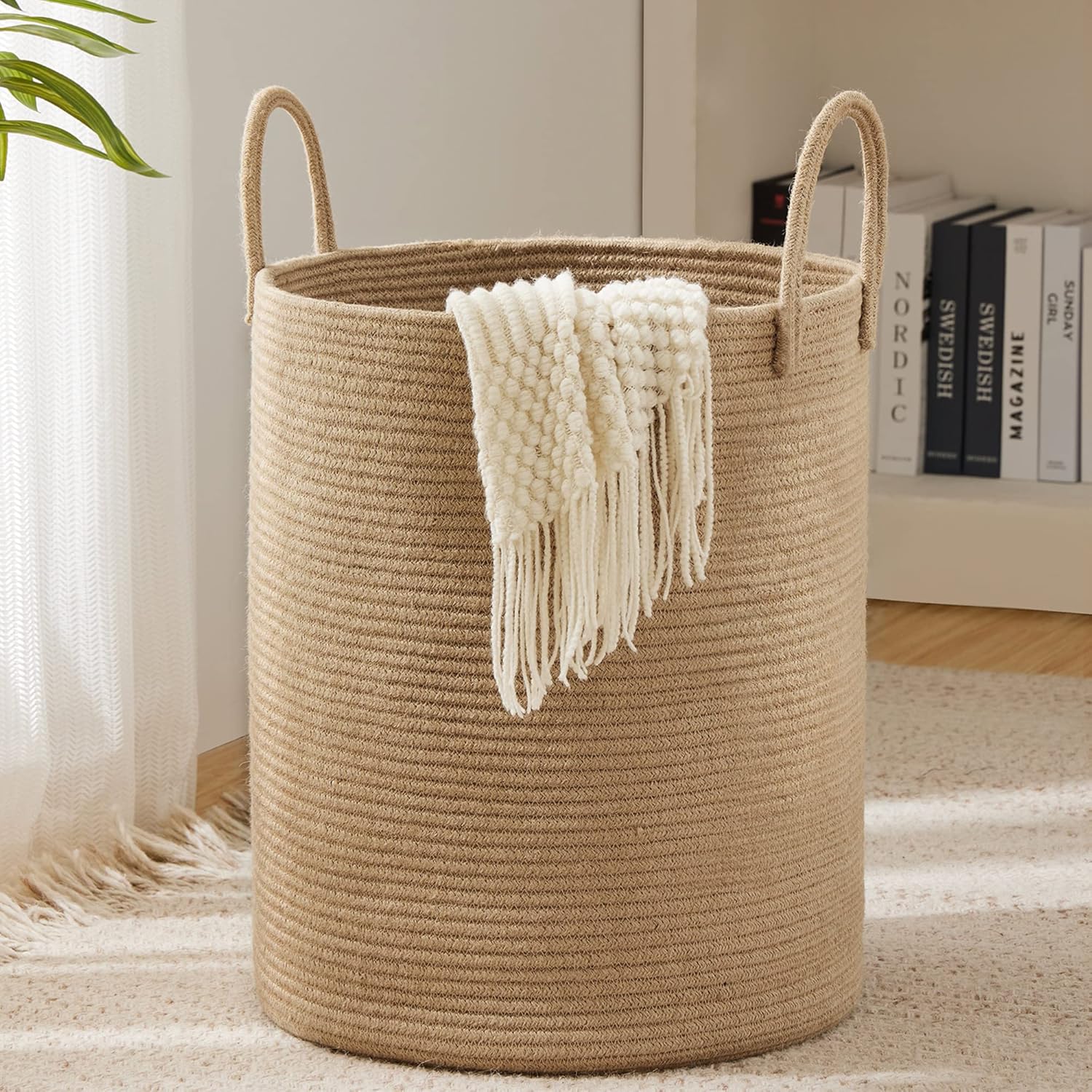 Sustainable Living Eco Friendly - Cesto de Almacenamiento Grande, Cesto de