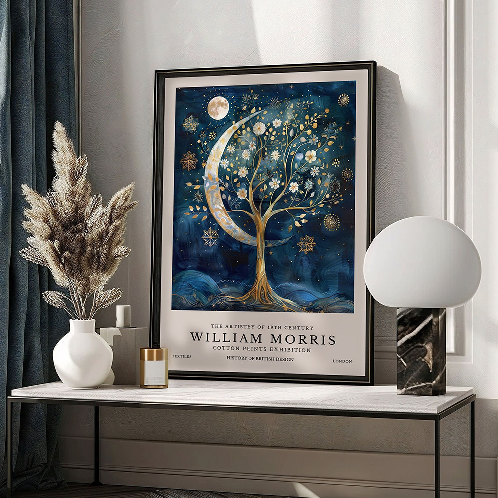 Póster Retro de William Morris - Sustainable Living Eco Friendly reseña y precio