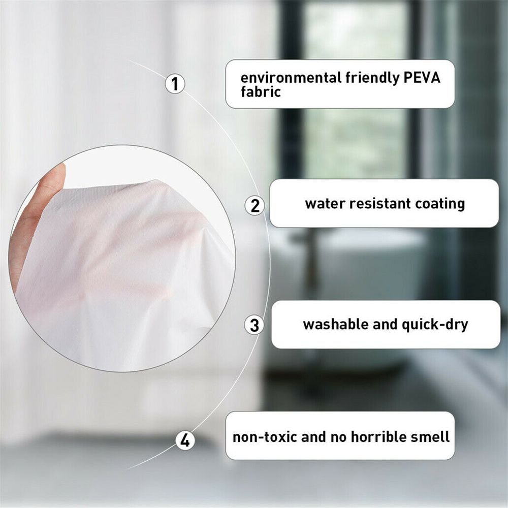 Cortina de ducha impermeable P - Sustainable Living Eco Friendly reseña y precio