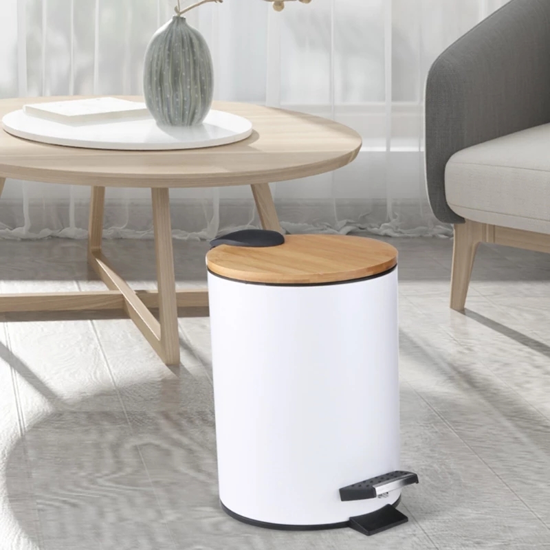 Cubo de basura de madera con t - Sustainable Living Eco Friendly reseña y precio