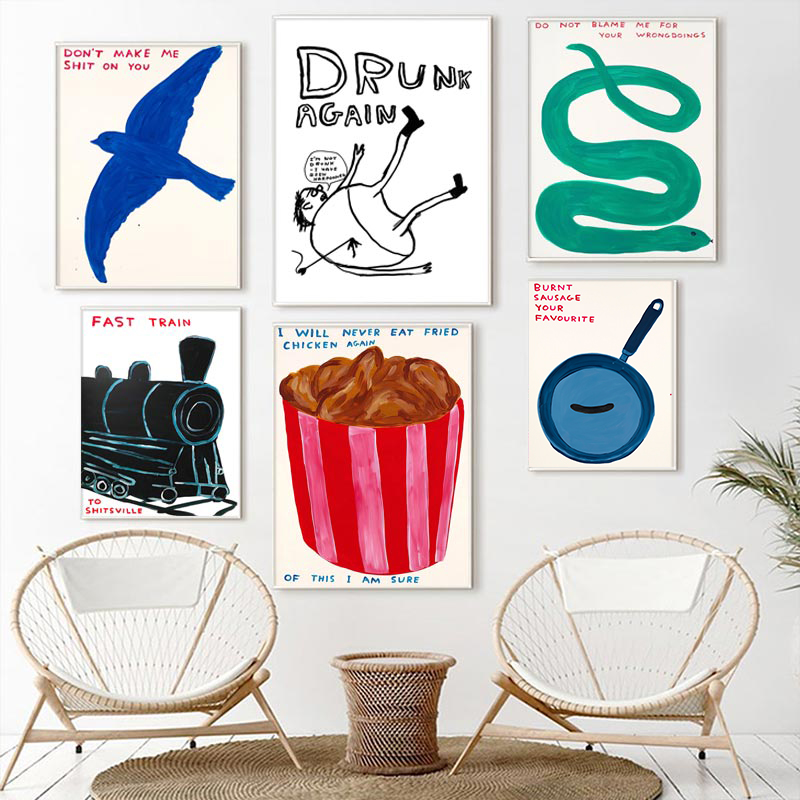 Pósteres de David Shrigley, im - Sustainable Living Eco Friendly reseña y precio